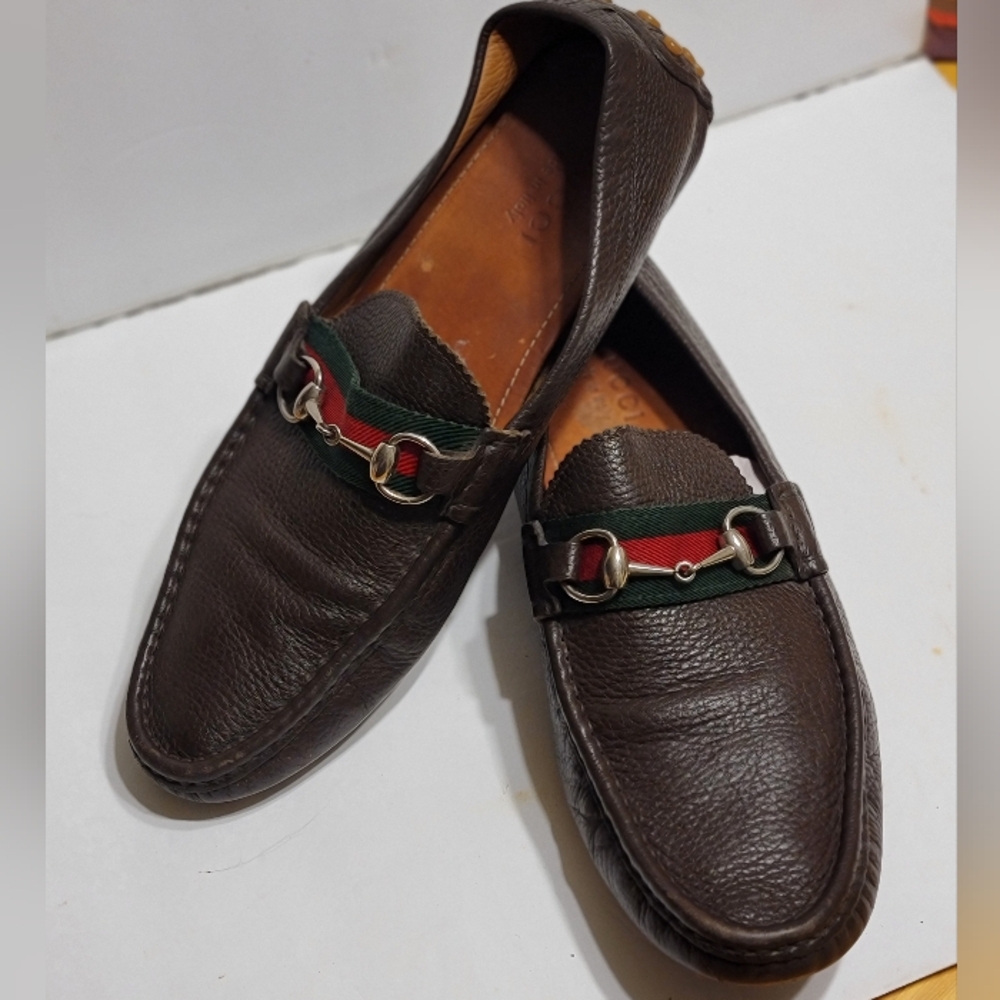 Gucci mens driver loafers size 10
